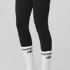 Calze da barre da donna Throwback - Bianco/Nero