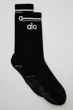 Calze da barre da donna Throwback - Nero/Bianco