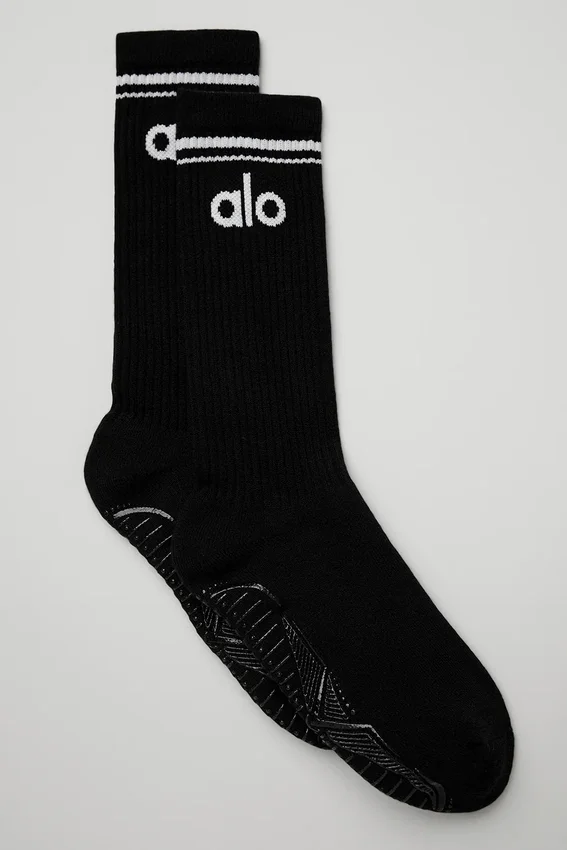 Calze da barre da donna Throwback - Nero/Bianco