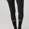 Calze da barre da donna Throwback - Nero/Bianco