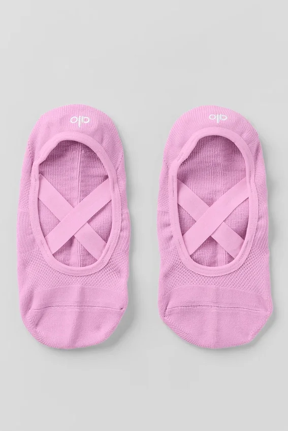 Calze da danza Pivot Barre da donna - Rosa Candy Heart