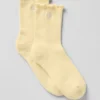 Calze da donna con bordo a foglia di lattuga - Warm Butter