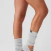 Calze da donna con cinturini Siren Grip - Grigio melange sportivo