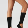 Calze da donna con cinturini Siren Grip - Nero