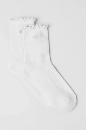 Calze da donna Lettuce Edge - Bianco