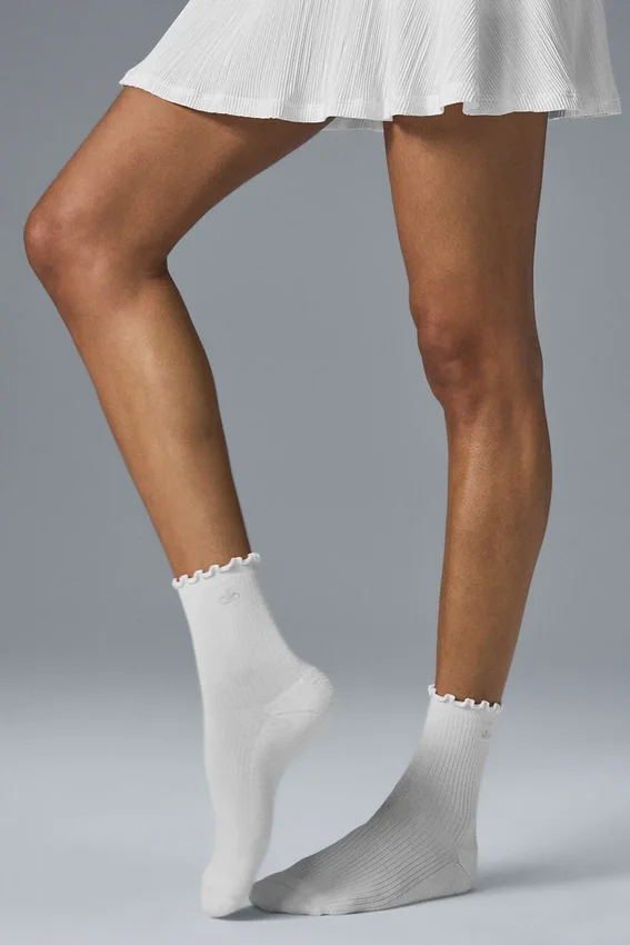 Calze da donna Lettuce Edge - Bianco