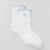 Calze da donna Lettuce Edge - Bianco/Blu Provenza chiaro