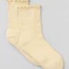 Calze da donna Lettuce Edge - Giallo candela