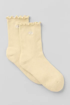 Calze da donna Lettuce Edge - Giallo candela