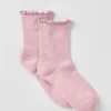Calze da donna Lettuce Edge - Rosa vintage