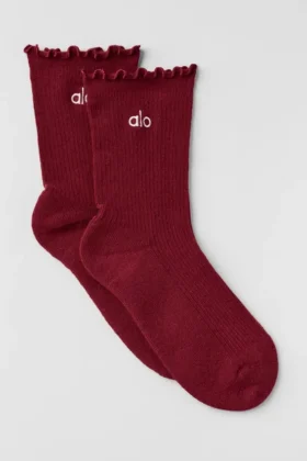 Calze da donna Lettuce Edge - Rosso Summer Romance