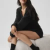 Calze in maglia di cashmere - Nero