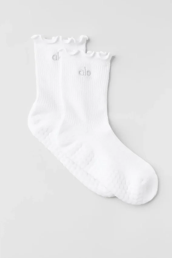 Calze Lettuce Edge Grip - Bianco