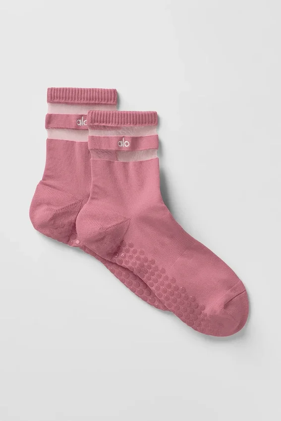 Calze Pulse Grip da donna - Rosa rosa selvatica