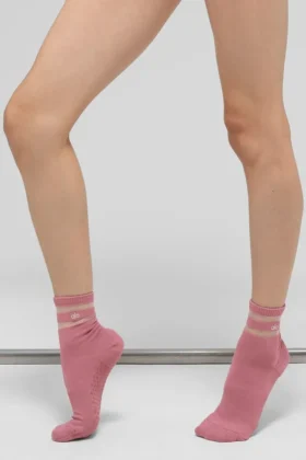 Calze Pulse Grip da donna – Rosa rosa selvatica