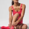 Calze Pulse Grip da donna - Rosso caramella