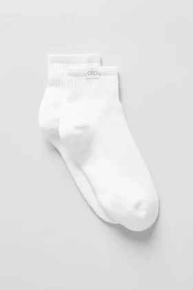 Calze Quarter Crew Street - Bianco