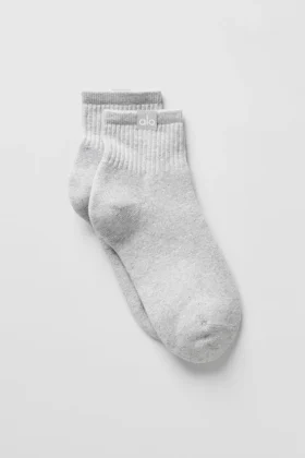 Calze Quarter Crew Street - Grigio melange sportivo