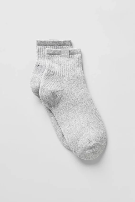Calze Quarter Crew Street - Grigio melange sportivo