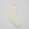 Calze retrò unisex - Beige/Bianco