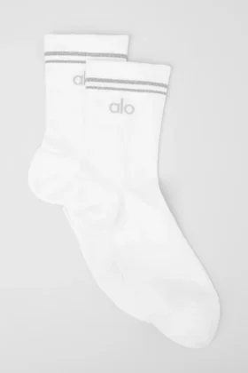 Calze sportive unisex a gamba media - Bianco
