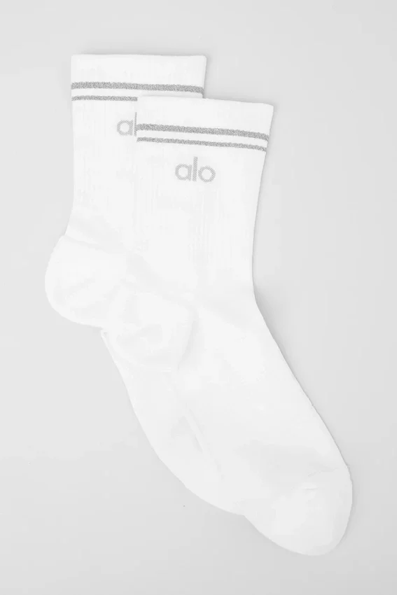 Calze sportive unisex a gamba media - Bianco