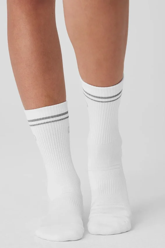 Calze sportive unisex a gamba media - Bianco