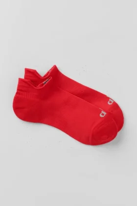 Calze sportive unisex con linguetta - Rosso brillante