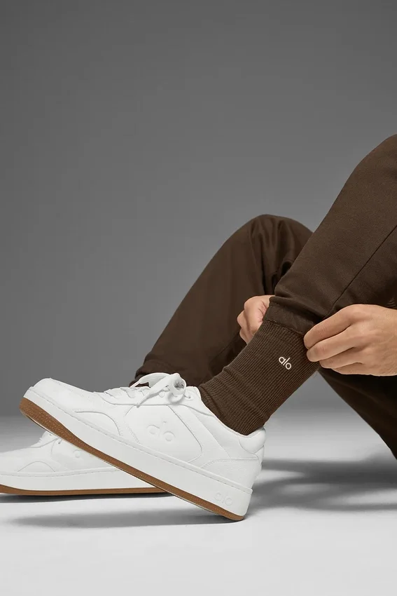 Calze unisex a gamba corta, dal design sobrio - Colore espresso