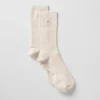 Calze unisex a gamba corta, dal design sobrio - Colore osso