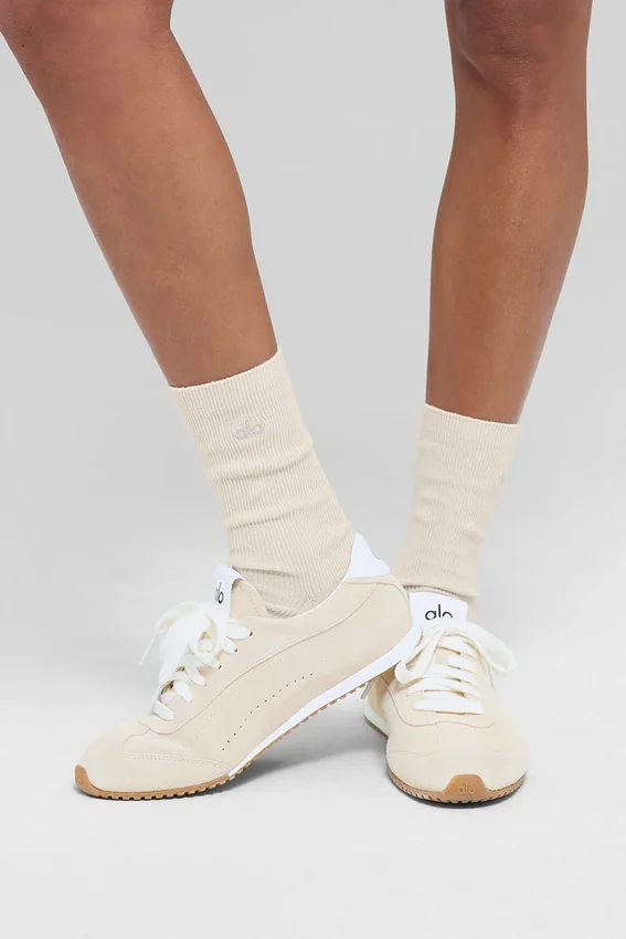 Calze unisex a gamba corta, dal design sobrio - Colore osso