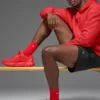 Calze unisex a gamba corta, dal design sobrio - Rosso brillante
