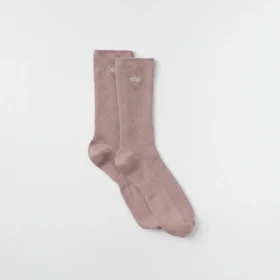 Calze unisex a gamba corta dal design sobrio - Taupe