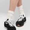 Calze unisex a gamba corta e dal design sobrio - Avorio