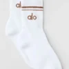 Calze unisex a gamba corta in stile retrò - Bianco/Marrone baciato dal sole