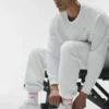 Calze unisex a gamba corta in stile retrò - Bianco/Rosa Paradiso