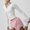 Calze unisex a gamba corta in stile retrò - Bianco/Rosa vintage