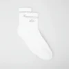 Calze unisex a gamba corta in stile retrò - Bianco/Titanio