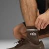 Calze unisex a gamba corta in stile retrò - Espresso/Bianco