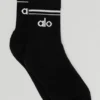 Calze unisex a gamba corta in stile retrò - Nero/Bianco