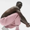 Calze unisex a gamba corta in stile retrò - Rosa vintage/Bianco