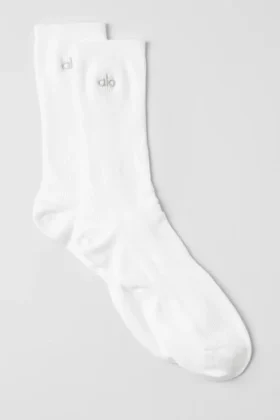 Calze unisex a gamba corta sobrie - Bianco