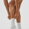 Calze unisex a gamba corta sobrie - Bianco