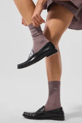 Calze unisex a gamba corta “Understated” – Colore fungo