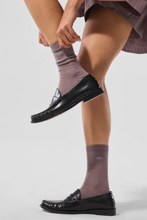 Calze unisex a gamba corta "Understated" - Colore fungo