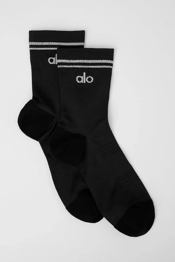 Calze unisex a gamba media ad alte prestazioni - Nero