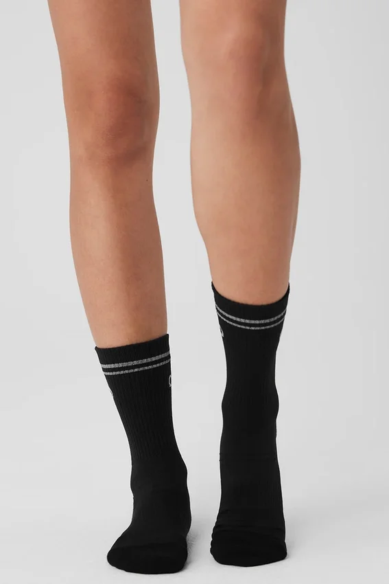 Calze unisex a gamba media ad alte prestazioni - Nero