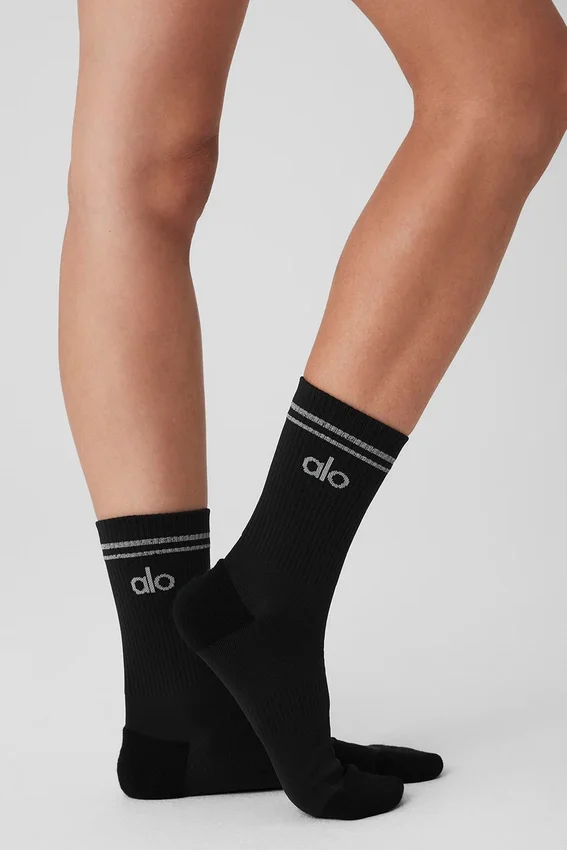 Calze unisex a gamba media ad alte prestazioni - Nero
