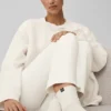 Calze unisex a mezzo gambale con bordo arricciato - Avorio