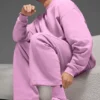 Calze unisex a mezzo gambale con bordo arricciato - Rosa Cuore Caramella